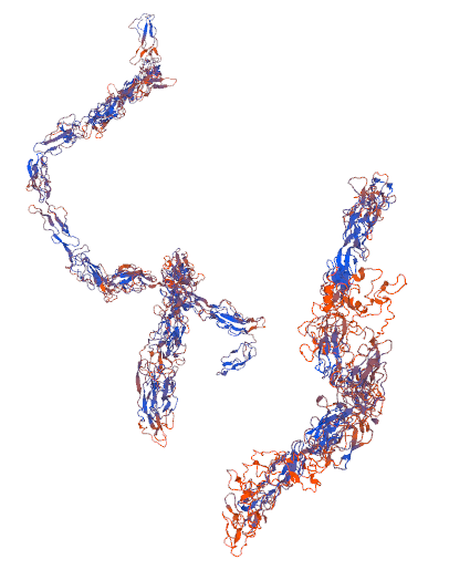 Estrutura 3D da proteína obtida pelo Swiss-Model