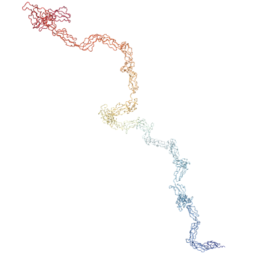 Estrutura 3D da proteína obtida pelo PDB